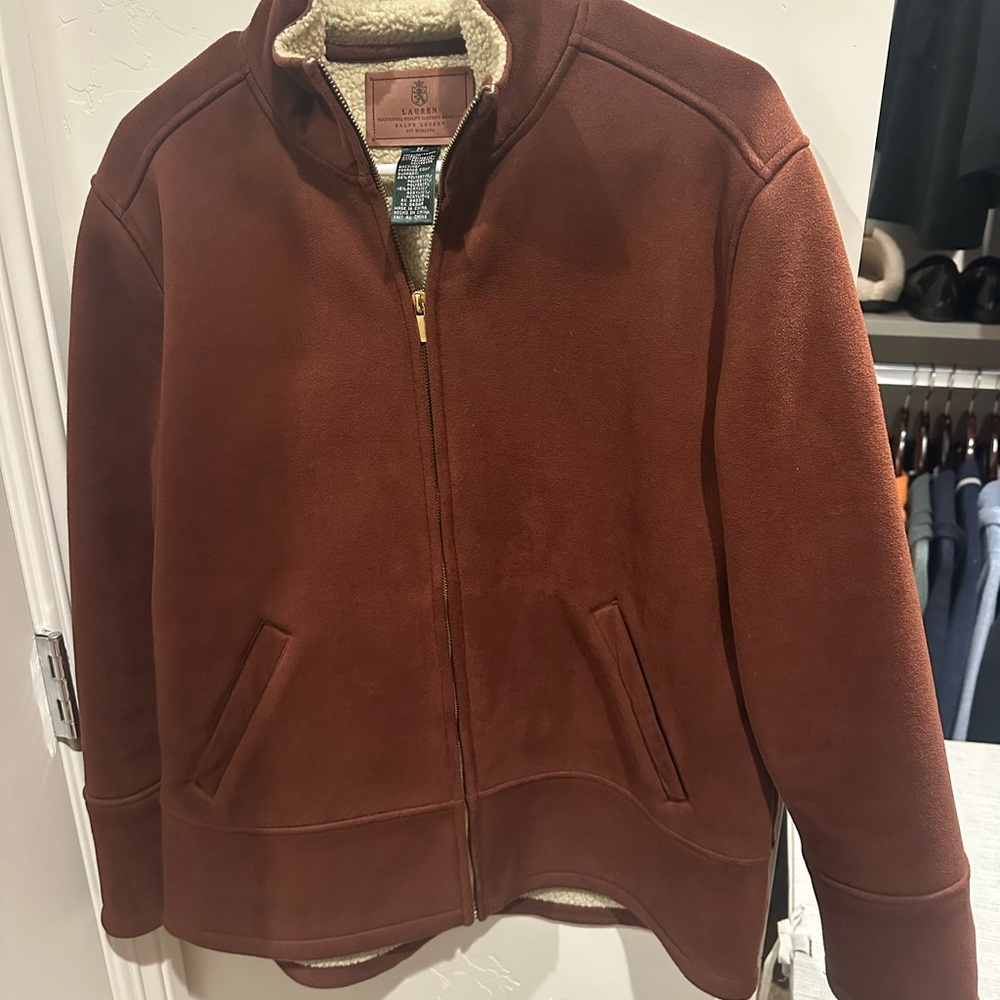 Ralph Lauren Chocolate Brown Sherpa Jacket